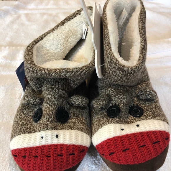 sock monkey booties